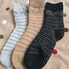犬 ストライプソックス3足セット