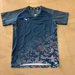 MIZUNO 青 半袖 Tシャツ グラデーション