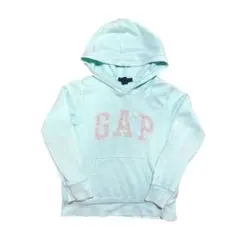 GAP 水色 ロゴパーカー 120cm