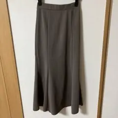 ブラウン マーメイドロングスカート Mサイズ