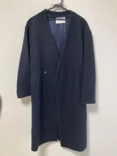 フレームワークス　 ロングコート ネイビー　36