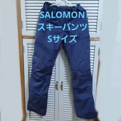 SALOMON　サロモン　スキーウェア　パンツ(サスペンダー付き)ブルーSサイズ SALOMON サロモン スキーウェア パンツ(サスペンダー付き)ブルーS