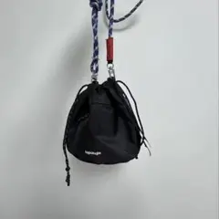 【新品未使用】Topologie ドローストリングバッグ　ブラック※ストラップ付
