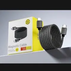 1m タイプC 磁気吸着 USB-C&USB-C ケーブル 60W/3A