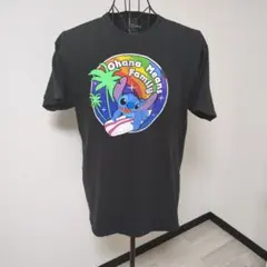 ディズニー スティッチ tシャツ 黒 Lサイズ