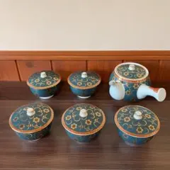 2272 有田焼 瑞窯 茶器セット 急須1客 湯呑蓋付5客 金彩 - メルカリ