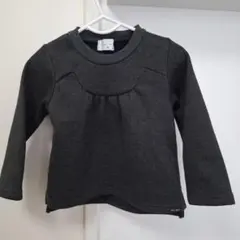 WILL MERY 長袖カットソー 裏起毛 90 ダークグレー