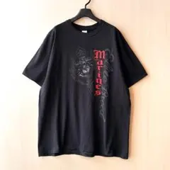 USMC アメリカ海兵隊　Tシャツ　古着　グランジ　ダークコア　平成　錨