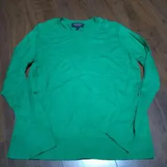 グリーン ニット 長袖 トップス
