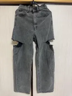 GRL デニム　パンツ　ダメージ