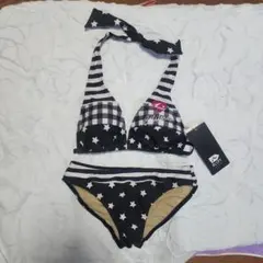 RUSTY ストライプ 星柄 セパレート水着 9M