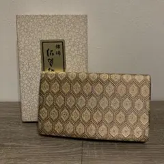 3F 佐賀錦 和装バッグ クラッチバッグ 手鏡 金色 六甲形 亀甲柄 着物