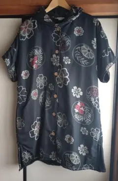 裏ボア 半袖アウター ロング丈 【はんなり】