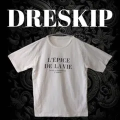 ドレスキップ シューラルー 半袖英字ロゴTシャツ レディース 夏 白 カジュアルのサムネイル