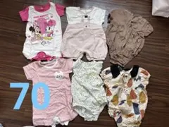 ベビー服　ロンパース　夏服　6着セット　70