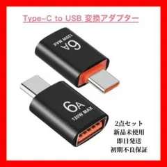 【新品・未使用】Type-C to USB 変換アダプター 2点セット　ブラック