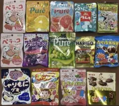お菓子 14個セット 詰合せ まとめ売り グミ チョコレート ソフトキャンディのサムネイル