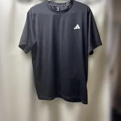 adidas ブラック ランニングシャツ Tシャツ XL