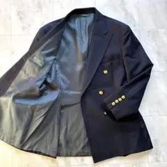 り*い様 【USA製】ポロバイラルフローレン 紺ブレ テーラードジャケット 金ボ