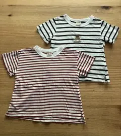 プティマイン　ボーダーTシャツ　2枚セット