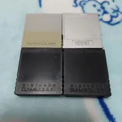 任天堂 ゲームキューブ メモリーカード 4個セット