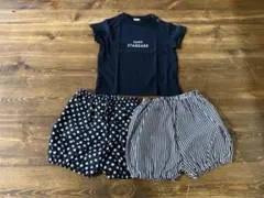 新品80㎝Tシャツとかぼちゃパンツ2枚のセット