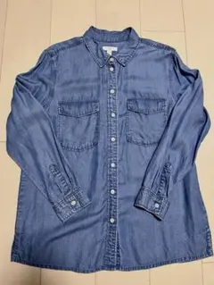 H&M デニムブルー 長袖シャツ