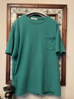 AIGLE グリーン Tシャツ ポケット付きのサムネイル