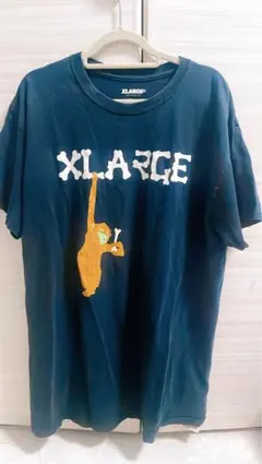 XLARGE ネイビー Tシャツ Mサイズ 猿プリント