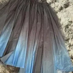 グラデーション チュール　スカート　ジェンヌ