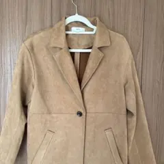 【値下げ可能】ベージュ スエード風 ロングコート