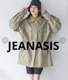 【美品】JEANASIS ハンティングジャケット　ミリタリージャケット
