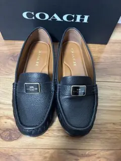 COACH コーチ ローファー ブラック レザー 箱付きのサムネイル
