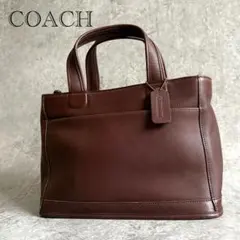 【極美品】COACH オールドコーチ ハンドバッグ トート レザー チャーム付き