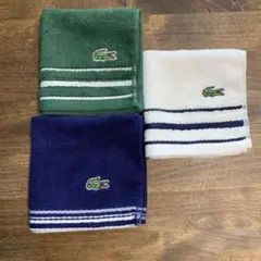 Lacosteハンカチ　3枚セット　Cセット