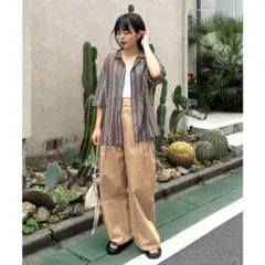 定価5500円新品未開封　CIAOPANIC TYPY ストライプ柄ルーズシャツのサムネイル