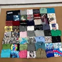 P4 アメリカ古着　ブランドミックス　プリントTシャツ　56着セット　まとめ売り