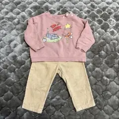 トレーナー90㎝&パンツ80㎝セット　トムとジェリー
