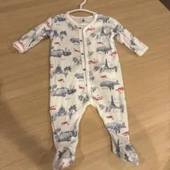 Petit Bateau パリ名所プリントロンパース 6m