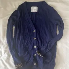 sacai サカイ　ネイビー コットンカーディガンのサムネイル