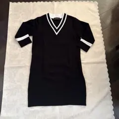 AMERICAN RAG CIE ストライプVネックワンピース