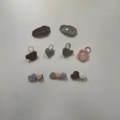 ハンドメイド ヘアアクセサリー セット