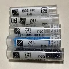 ミユキビーズ　丸大6種