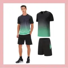 【ATCGAUG】 スポーツウェア メンズ ランニングウェア 2XL グリーン