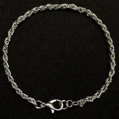 シルバー チェーンブレスレット シンプル　メンズ、レディース　ユニセックス　12