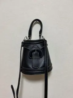 【SETUP7】カラーブロックバックルデコレーションバケットバッグ