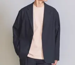 【美品】KOMATSU PACK リラックスシルエット ジャケット ネイビー