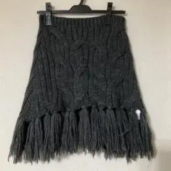 niko and... 斗篷針織衫 灰色 流蘇 裙子