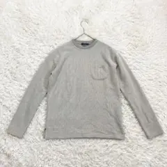 【アイテムズアーバンリサーチ】ポケット付きニットカットソー グレー M相当のサムネイル