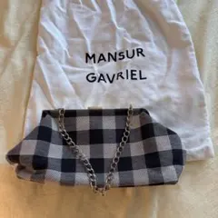 MANSUR GAVRIEL ギンガムチェック チェーンバッグのサムネイル